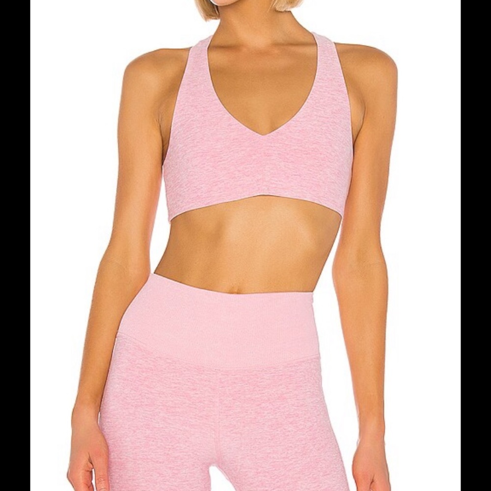 Alo yoga alosoft base bra flamingo small